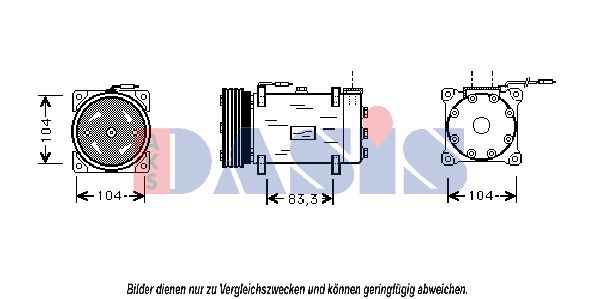 AKS DASIS Kompressori, ilmastointilaite 850486N